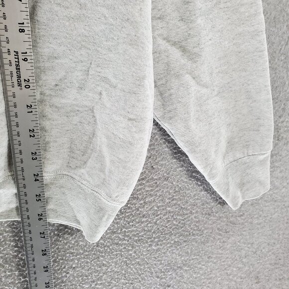 VINTAGE 90s New York City Men Sweater XL Gray Statue Of Liberty Long Sleeve READ - Picture 5 of 9